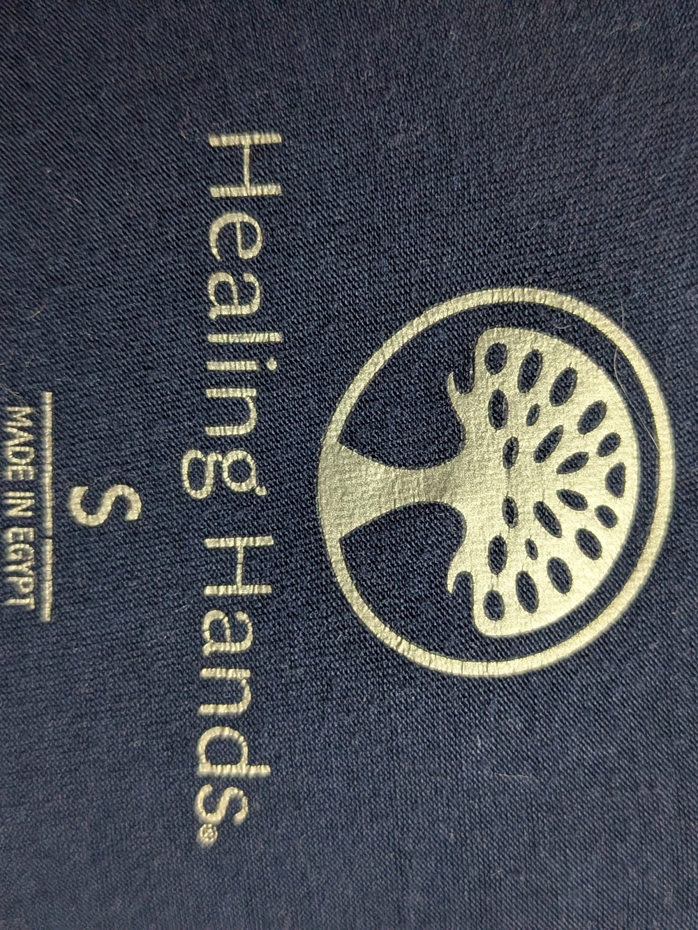 healing hands Underscrub Super Soft Navy Long Sleeve Crew Neck Top Small Nurse - Picture 2 of 6